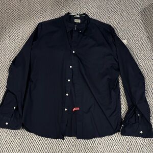 J. Crew Dark Blue Casual Button Down Shirt